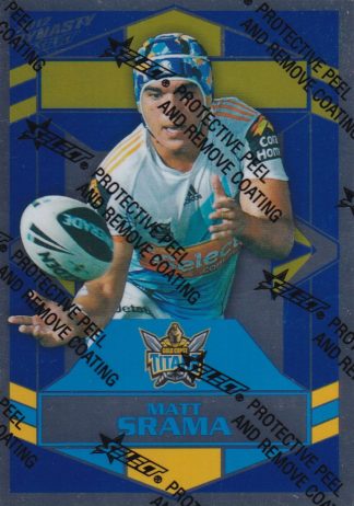 2012 NRL Dynasty Silver Parallel - SP063 Matt Srama Gold Coast Titans