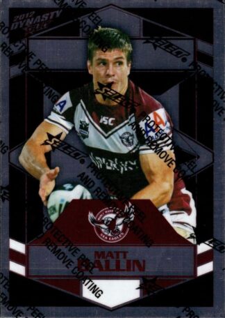 2012 NRL Dynasty Silver Parallel - SP065 Matt Ballin Manly Sea Eagles