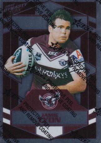 2012 NRL Dynasty Silver Parallel - SP072 Jamie Lyon Manly Sea Eagles