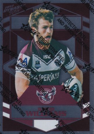 2012 NRL Dynasty Silver Parallel - SP076 David Williams Manly Sea Eagles