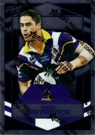 2012 NRL Dynasty Silver Parallel - SP077 Jesse Bromwich Melbourne Storm