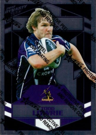2012 NRL Dynasty Silver Parallel - SP083 Todd Lowrie Melbourne Storm
