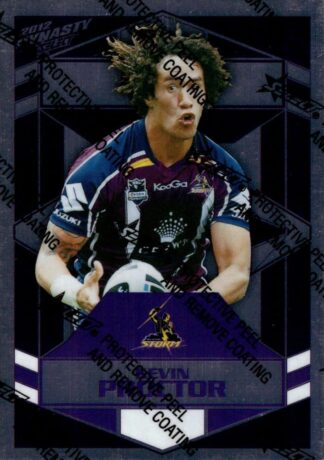 2012 NRL Dynasty Silver Parallel - SP085 Kevin Proctor Melbourne Storm
