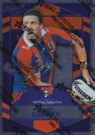 2012 NRL Dynasty Silver Parallel - SP093 Kurt Gidley Newcastle Knights