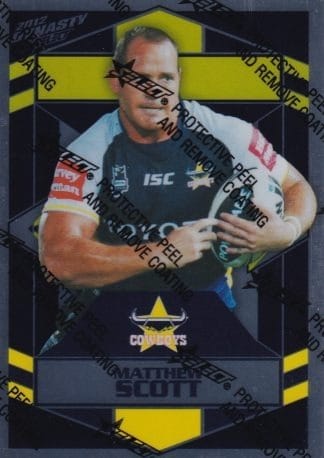 2012 NRL Dynasty Silver Parallel - SP105 Matthew Scott North Qld Cowboys