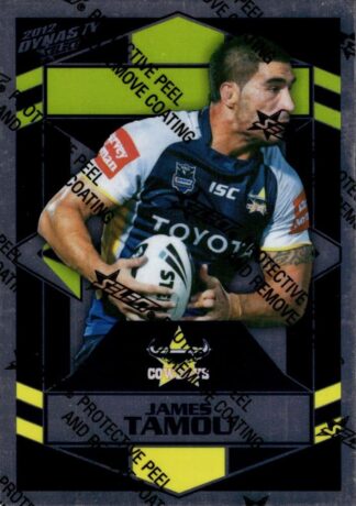 2012 NRL Dynasty Silver Parallel - SP108 James Tamou North Qld Cowboys