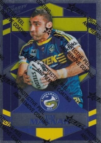 2012 NRL Dynasty Silver Parallel - SP118 Tim Mannah Parramatta Eels