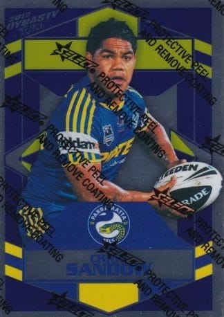 2012 NRL Dynasty Silver Parallel - SP123 Chris Sandow Parramatta Eels