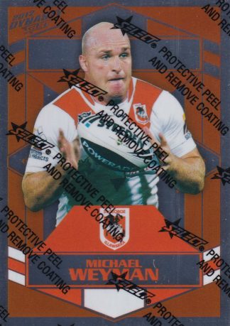 2012 NRL Dynasty Silver Parallel - SP147 Michael Weyman St George Dragons