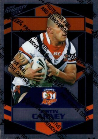2012 NRL Dynasty Silver Parallel - SP163 Justin Carney Sydney Roosters