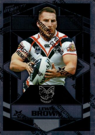2012 NRL Dynasty Silver Parallel - SP173 Lewis Brown Warriors