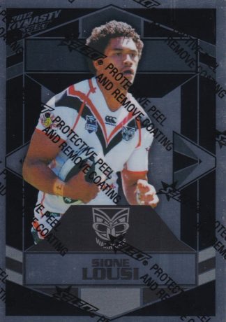 2012 NRL Dynasty Silver Parallel - SP177 Sione Lousi Warriors