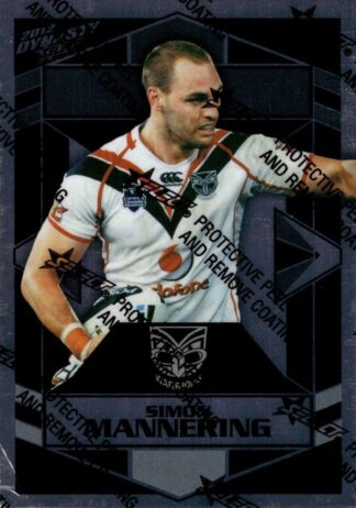 2012 NRL Dynasty Silver Parallel - SP179 Simon Mannering Warriors