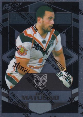 2012 NRL Dynasty Silver Parallel - SP181 Ben Matulino Warriors