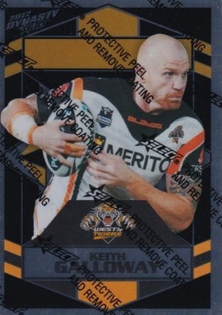 2012 NRL Dynasty Silver Parallel - SP189 Keith Galloway Wests Tigers