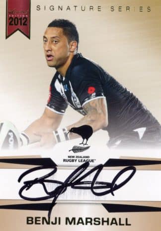2012 NRL Limited Edition Captains Signature - SS2 Benji Marshall New Zealand
