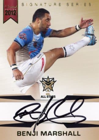 2012 NRL Limited Edition Captains Signature - SS6 Benji Marshall NRL All Stars