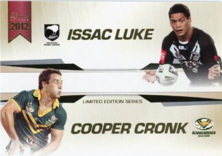 2012 NRL Limited Edition Case Card - LE1 Issac Luke & Cooper Cronk