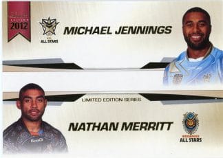 2012 NRL Limited Edition Case Card - LE3 Michael Jennings & Nathan Merritt