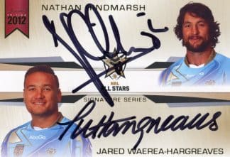 2012 NRL Limited Edition Double Signature - SS7 Nathan Hindmarsh & Jared Waerea-Hargreaves