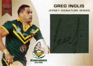 2012 NRL Limited Edition Jersey Signature - JSS1 Greg Inglis Australia