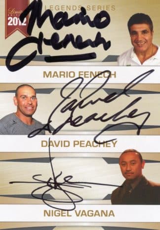 2012 ESP NRL Legends Series Card - Mario Fench, David Peachey, Nigel Vagana,