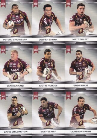 2012 NRL Limited Edition Base Team Set – QLD State Of Origin