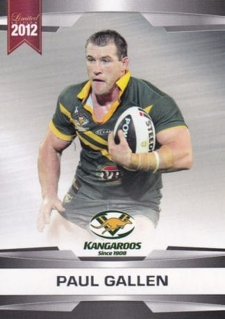 2012 NRL Limited Edition Common Cards - Base 03 Paul Gallen Australia