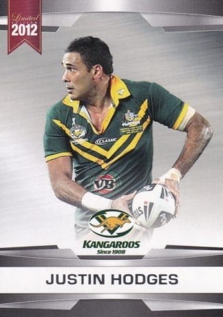 2012 NRL Limited Edition Common Cards - Base 05 Justin Hodges Australia