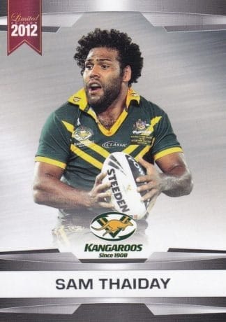 2012 NRL Limited Edition Common Cards - Base 09 Sam Thaiday Australia