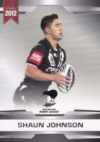 2012 NRL Limited Edition Common Cards - Base 17 Shaun Johnson New Zealand