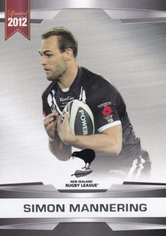 2012 NRL Limited Edition Common Cards - Base 20 Simon Mannering New Zealand