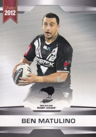 2012 NRL Limited Edition Common Cards - Base 22 Ben Matulino New Zealand