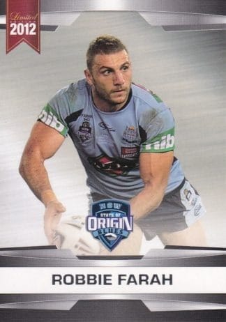 2012 NRL Limited Edition Common Cards - Base 27 Robbie Farah NSW State Of Origin