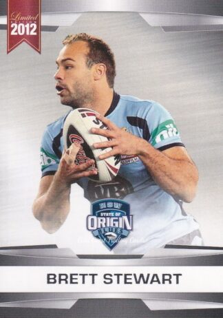 2012 NRL Limited Edition Common Cards - Base 32 Brett Stewart NSW State Of Origin