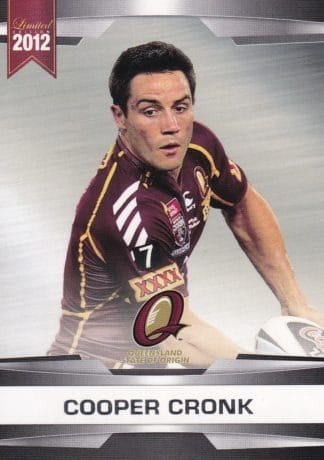 2012 NRL Limited Edition Common Cards - Base 38 Cooper Cronk QLD State Of Origin