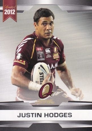 2012 NRL Limited Edition Common Cards - Base 41 Justin Hodges QLD State Of Origin