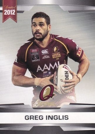 2012 NRL Limited Edition Common Cards - Base 42 Greg Inglis QLD State Of Origin
