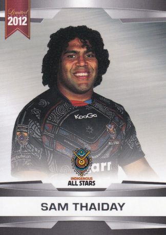 2012 NRL Limited Edition Common Cards - Base 58 Sam Thaiday Indigenous All Stars