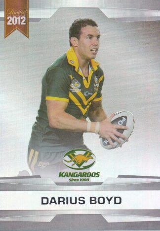 2012 NRL Limited Edition Parallel - P01 Darius Boyd Australia