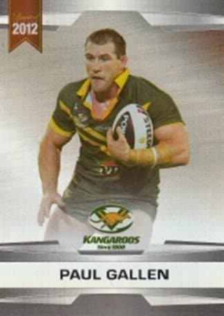 2012 NRL Limited Edition Parallel - P03 Paul Gallen Australia