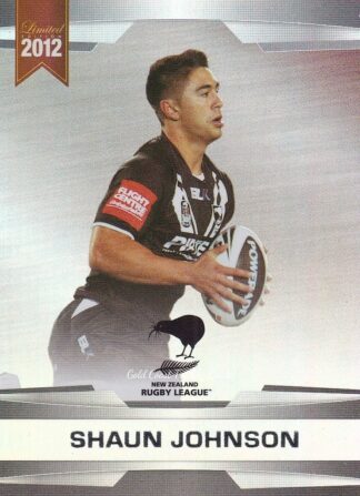 2012 NRL Limited Edition Parallel - P17 Shaun Johnson New Zealand