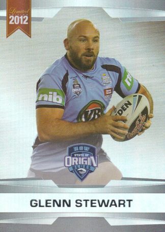 2012 NRL Limited Edition Parallel - P33 Glenn Stewart NSW State Of Origin