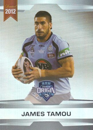 2012 NRL Limited Edition Parallel - P34 James Tamou NSW State Of Origin