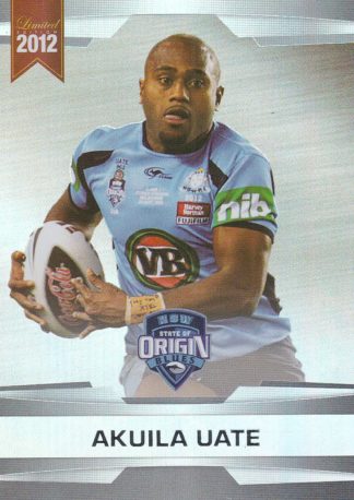 2012 NRL Limited Edition Parallel - P35 Akuila Uate NSW State Of Origin