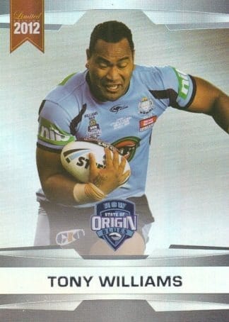 2012 NRL Limited Edition Parallel - P36 Tony Williams NSW State Of Origin