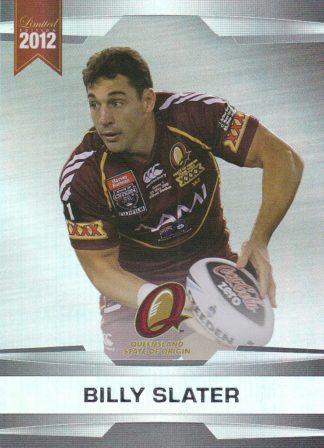 2012 NRL Limited Edition Parallel - P44 Billy Slater QLD State Of Origin