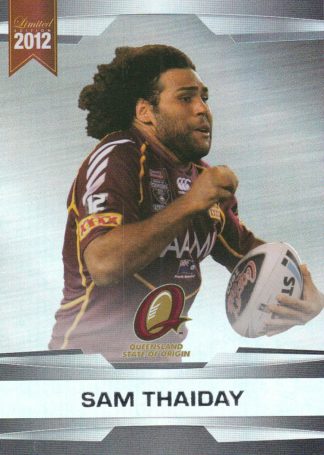 2012 NRL Limited Edition Parallel - P47 Sam Thaiday QLD State Of Origin