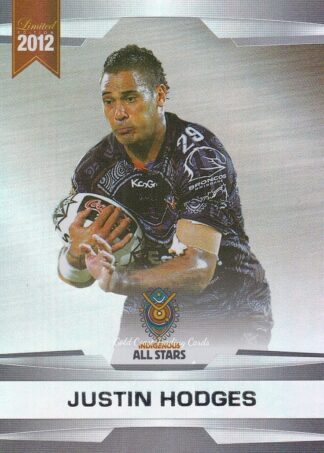 2012 NRL Limited Edition Parallel - P51 Justin Hodges Indigenous All Stars