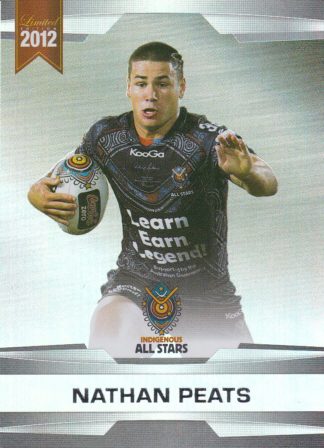 2012 NRL Limited Edition Parallel - P55 Nathan Peats Indigenous All Stars